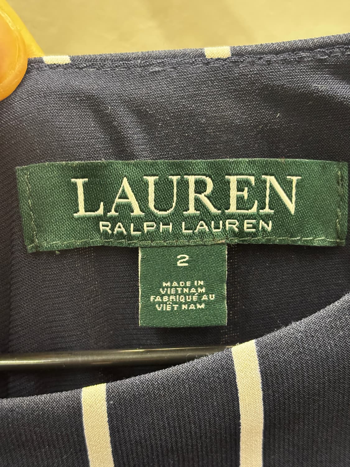 랄프로렌 네이비 스트라이프 반팔 롱 원피스 상품이미지4