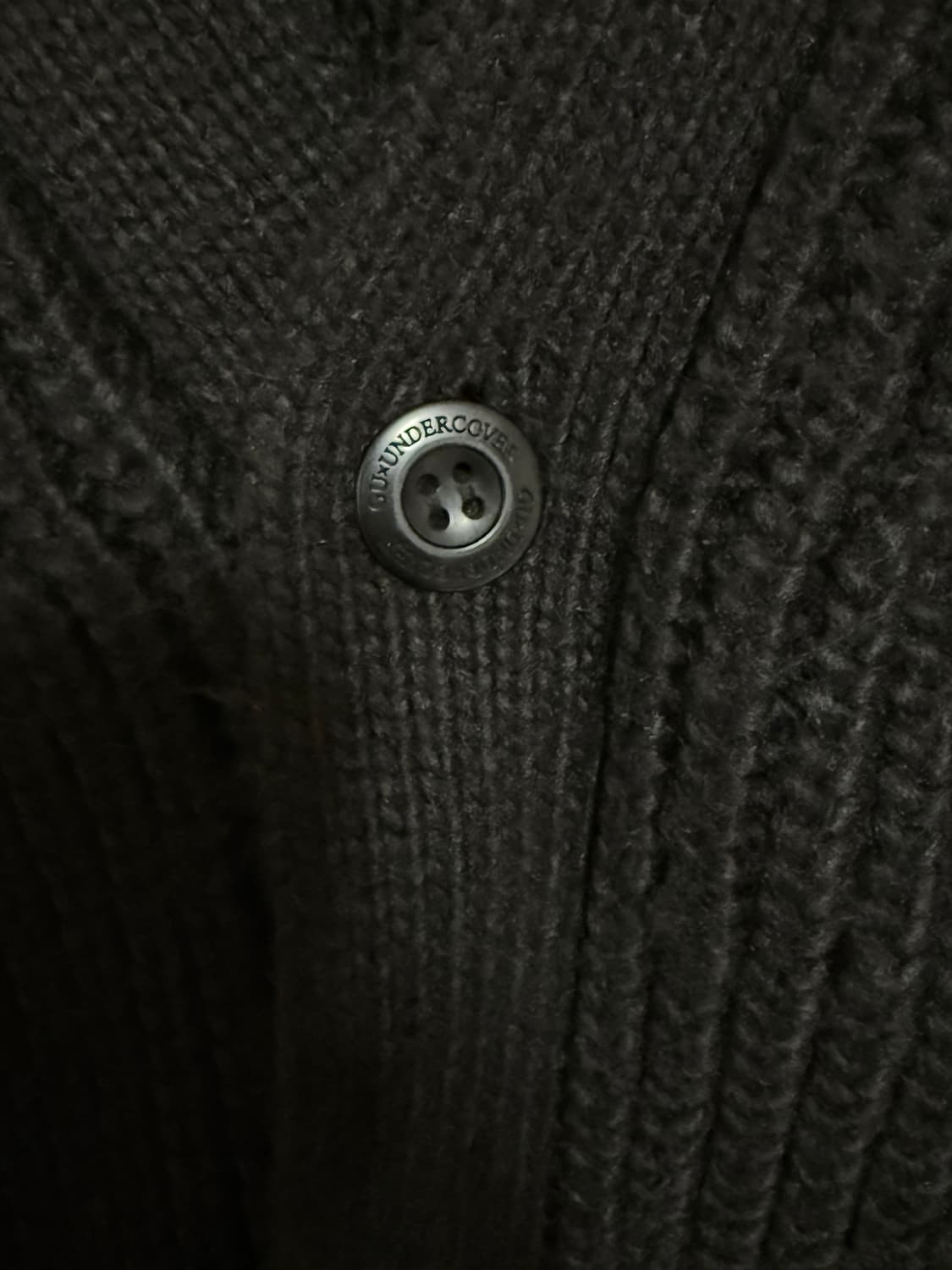 UNDERCOVER X GU 언더커버 지유 가디건 블랙 m 상품이미지4