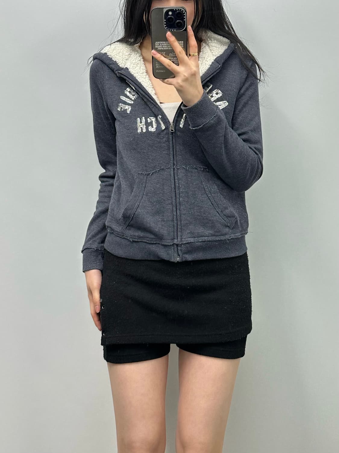 아베크롬비 y2k 와투케 양털 후드집업 상품이미지1