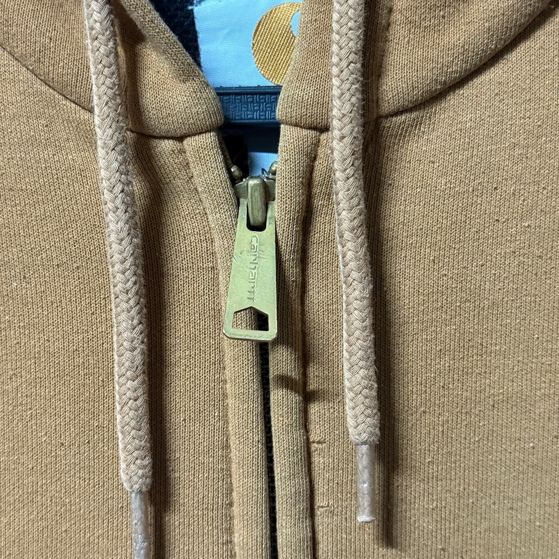 칼하트 레인디펜더 써멀 집업 후디 브라운 상품이미지6