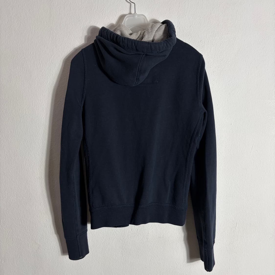 Abercrombie & Fitch 로고 패치 네이비 후드 집업 상품이미지2