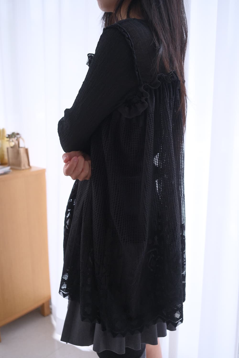 Lace layered cardigan 상품이미지4