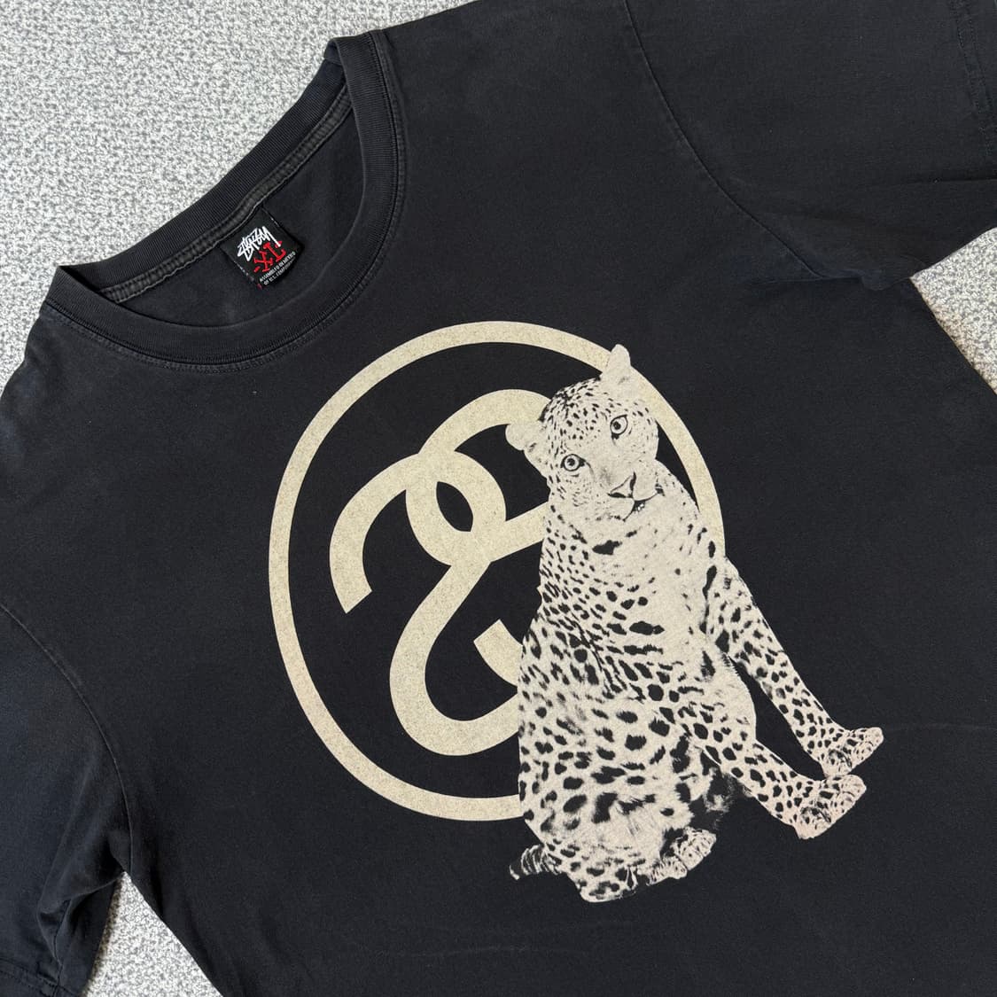 Stussy 00s 스투시 더블에스 치타 반팔티 상품이미지6