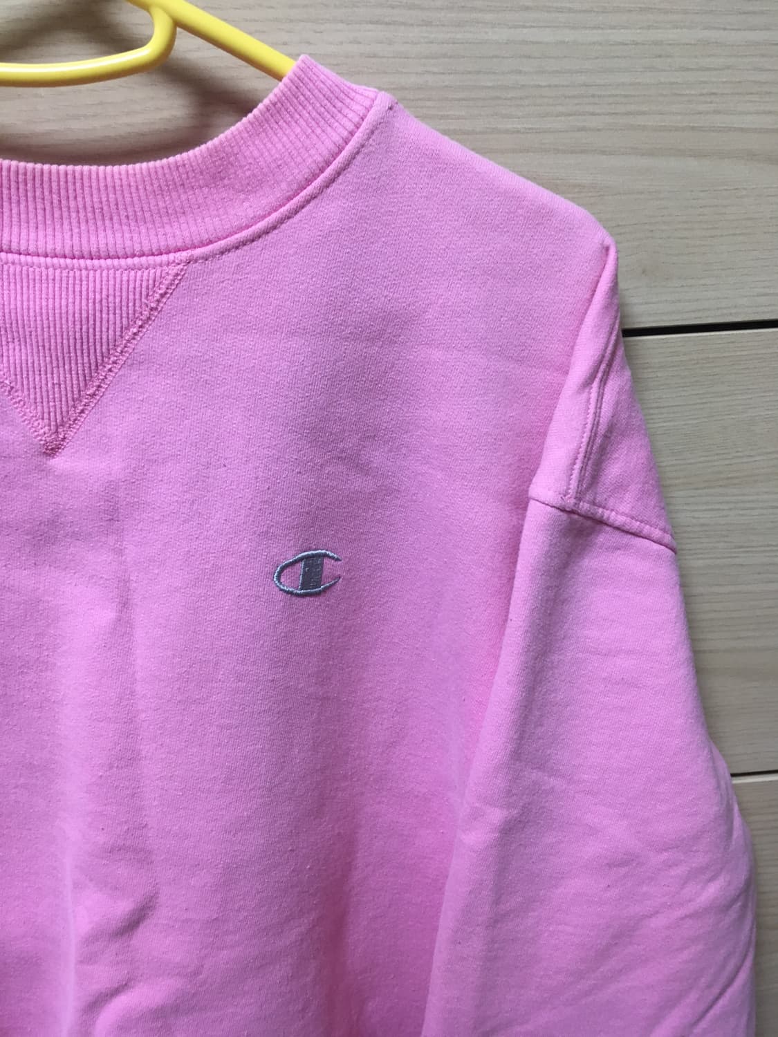 핑크 딸기우유 맨투맨 챔피온 스쿨룩 하이틴 핑크소녀 에겐녀코디 바닐라룩 상품이미지4