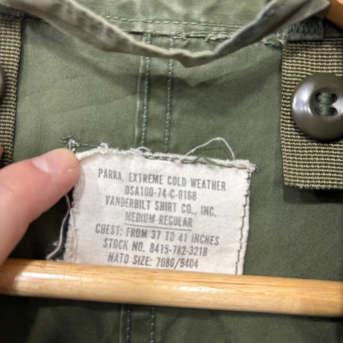 미군 오리지날 M65 피쉬테일 야상 파카 상품이미지3