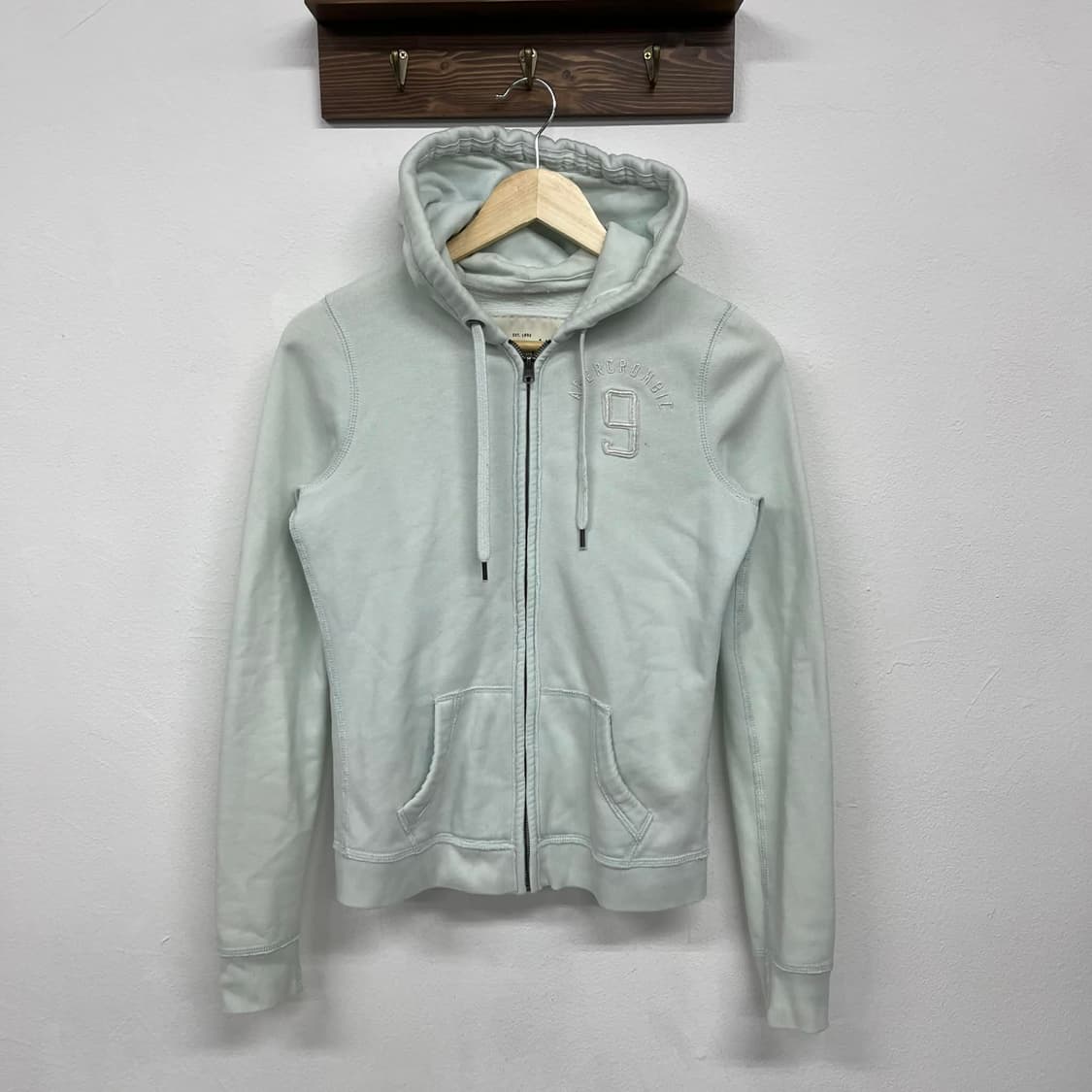 아베크롬비 y2k 여리핏 대대장 작사 후드집업 희귀져지(S) 상품이미지3