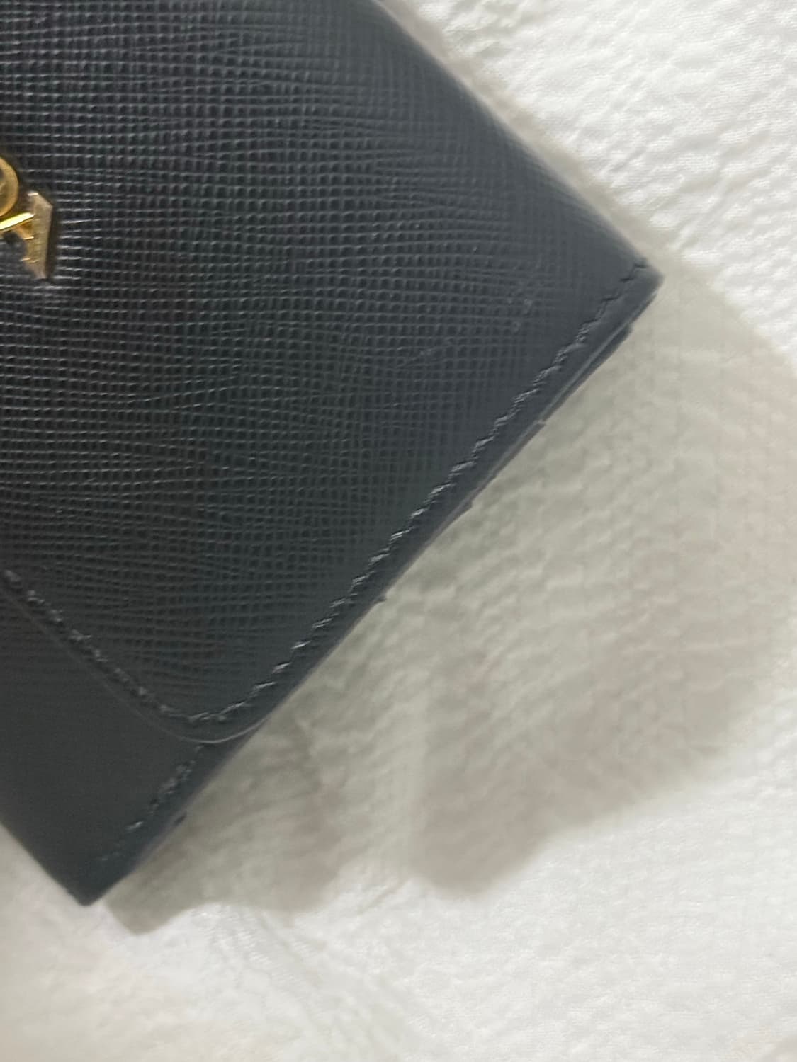 프라다 정품 중지갑 블랙 풀박스 상품이미지8