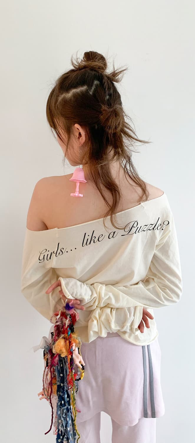 cross heart cut off t-shirt (cream) 상품이미지2