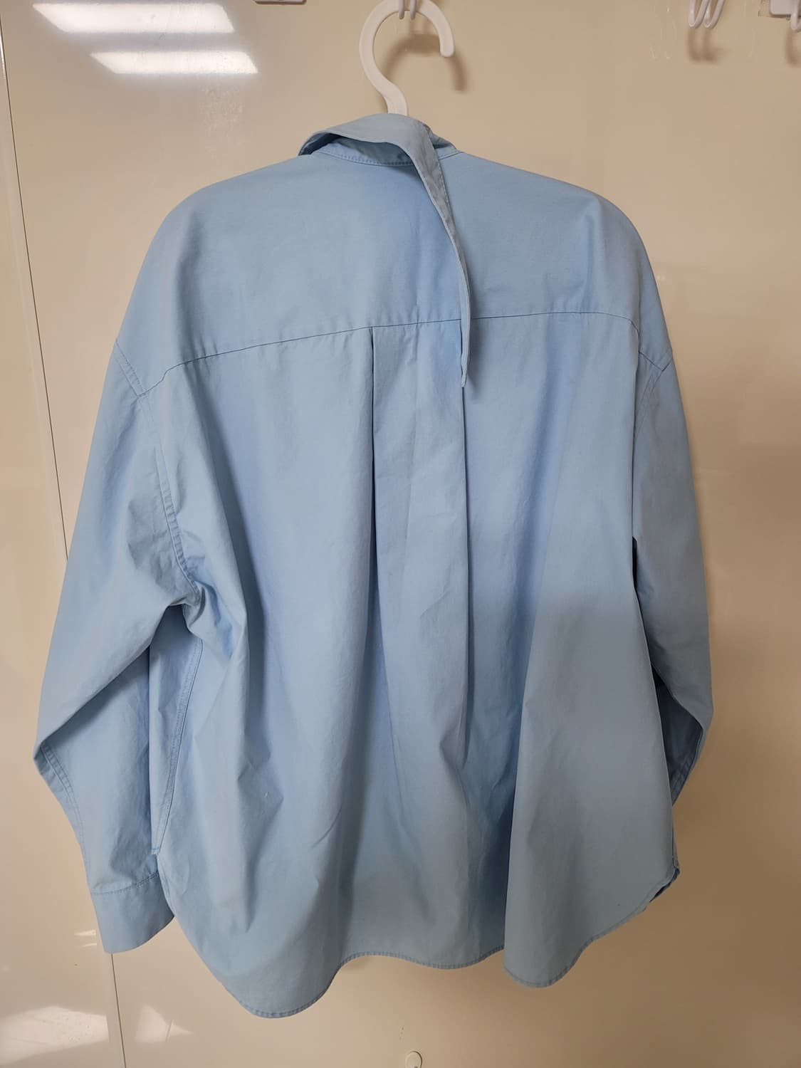 워크오브셰임 반카라 오버핏 코튼 셔츠 40/85표기 100정사이즈 상태극 상품이미지2