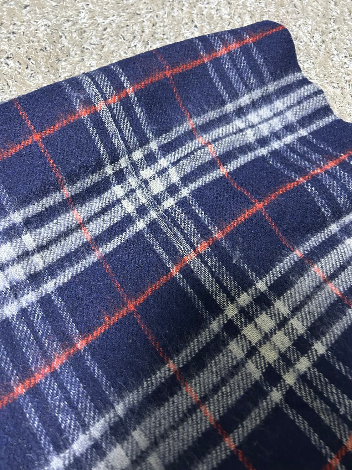 캐시미어 체크 울 목도리 상품이미지5