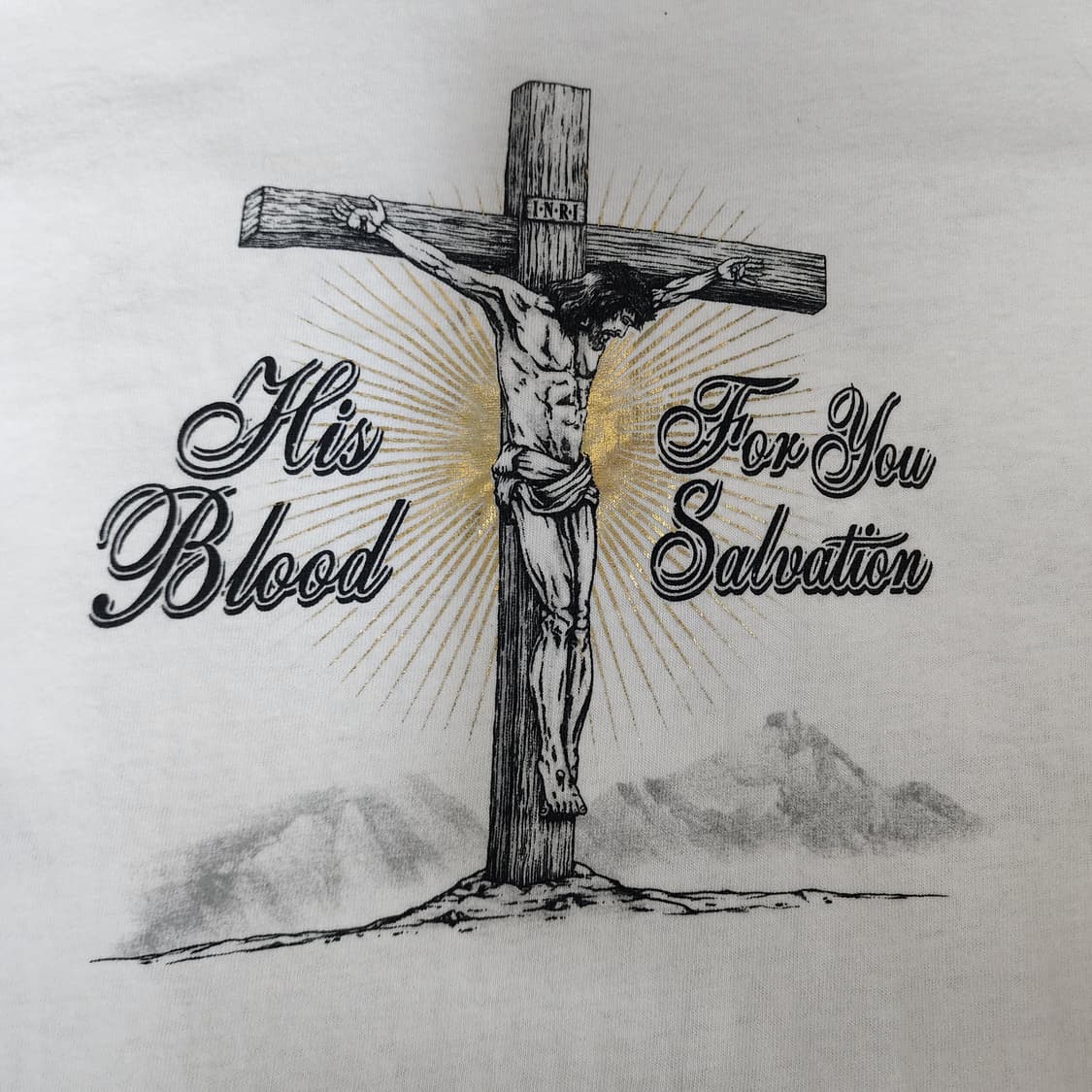 [XL] 00s 지저스 JESUS 더블사이드 빈티지 티셔츠 화이트 상품이미지5