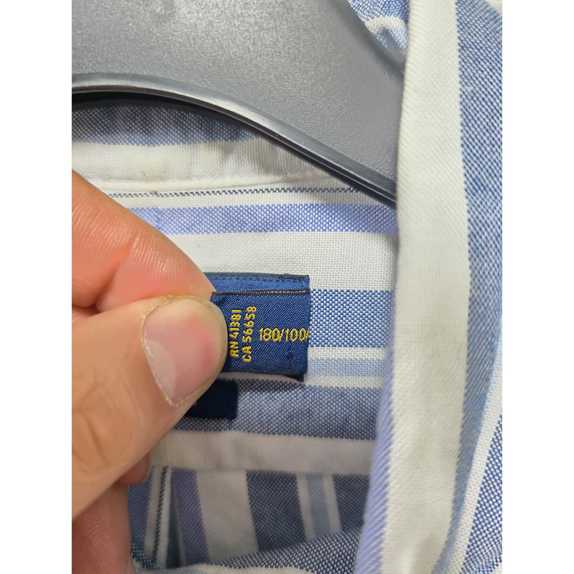 택포// 폭로랄프로렌 스트라이프 셔츠 L 상품이미지3