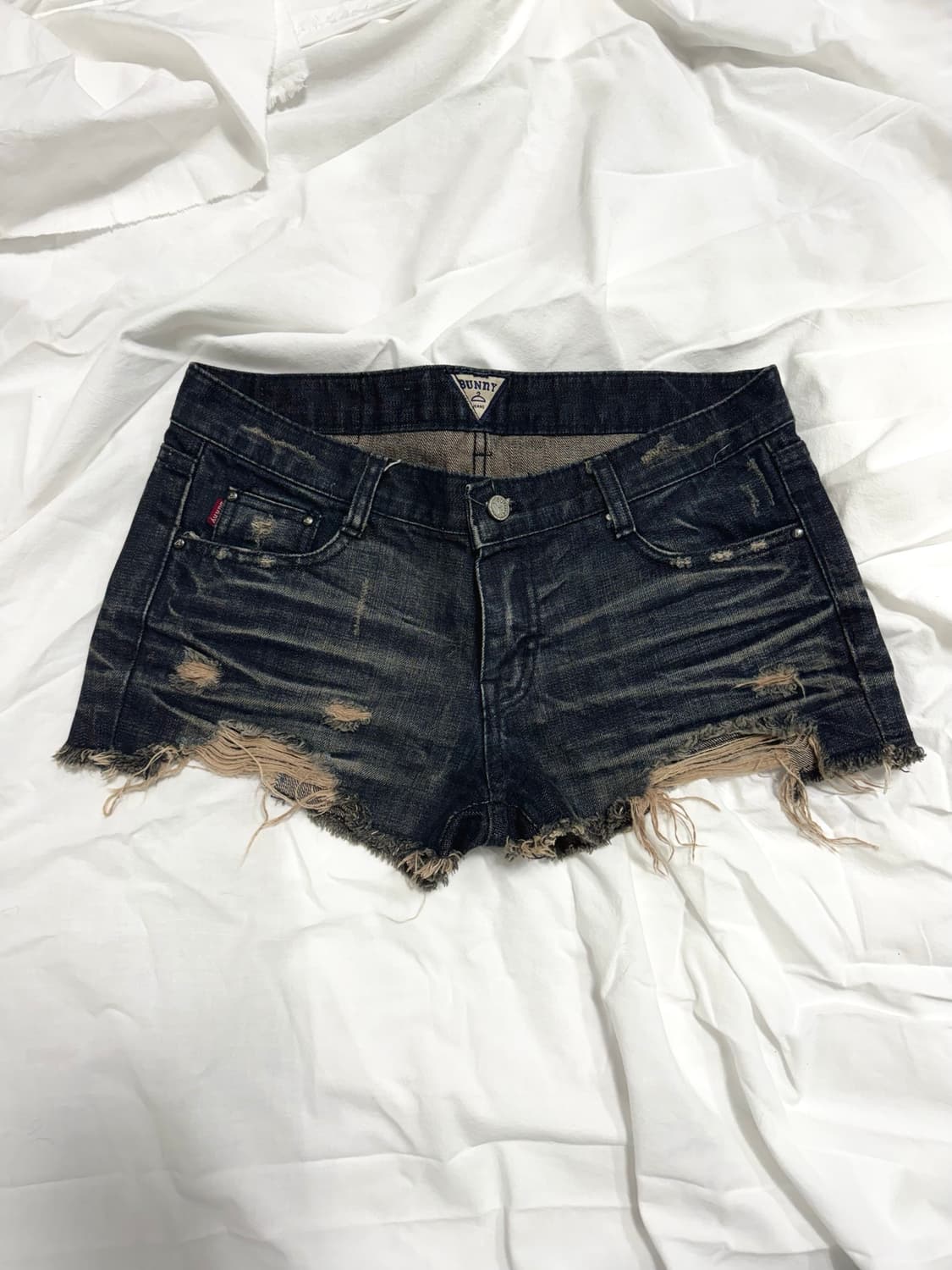 Damaged denim shorts 상품이미지1