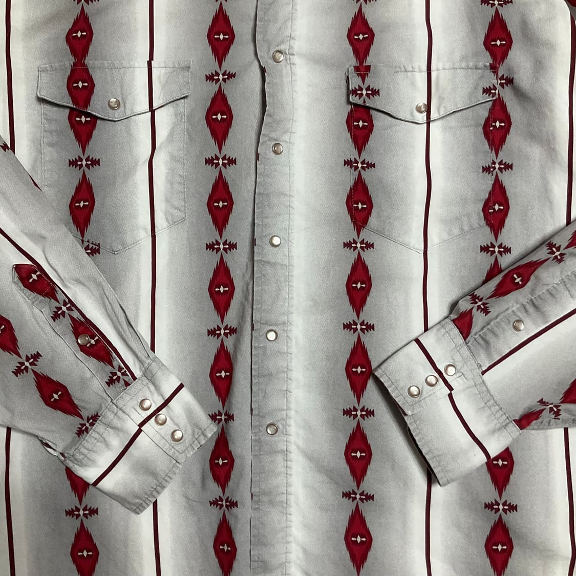 빈티지 팬핸들 웨스턴 나바호 패턴셔츠 상품이미지5