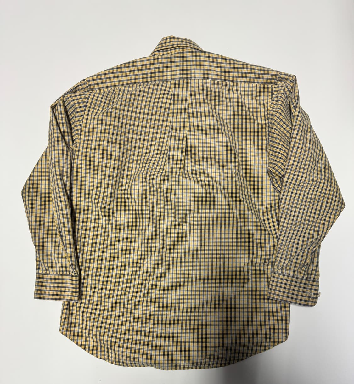 폴로 랄프로렌 귀여운 옐로우 체크 셔츠 M 상품이미지2