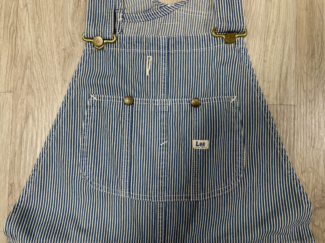 32) 70's 복각 Lee 재팬 히코리 데님 오버롤 상품이미지4