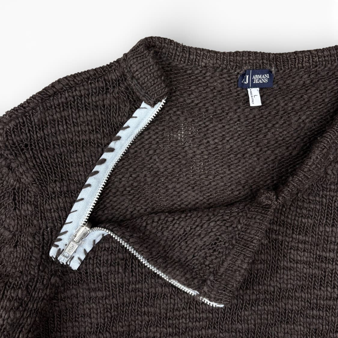 00's 아르마니 진스 리버시블 집 스웨터 상품이미지4