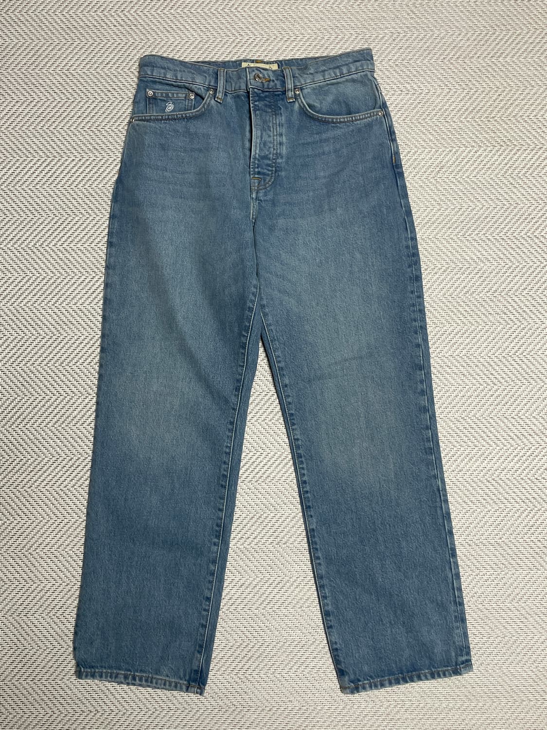 스투시 클래식 진 워시드 블루 상품이미지1