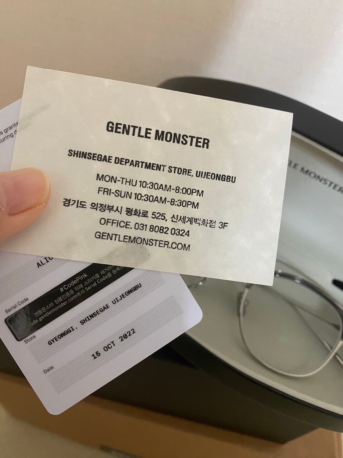 젠틀몬스터 알리오x gd1 그레이 alio 마블컬러 상품이미지6