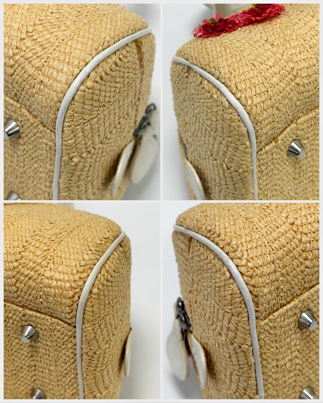 디올 라피아 플라워 자수 보스턴 백 상품이미지8