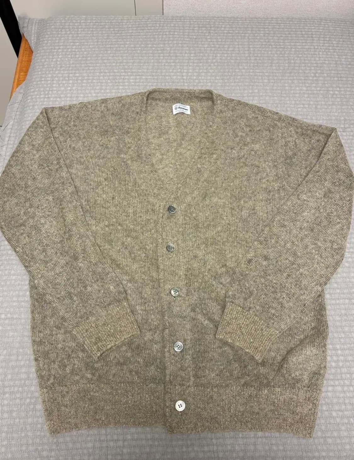 [4] 요네토미 모헤어가디건 베이지 상품이미지2