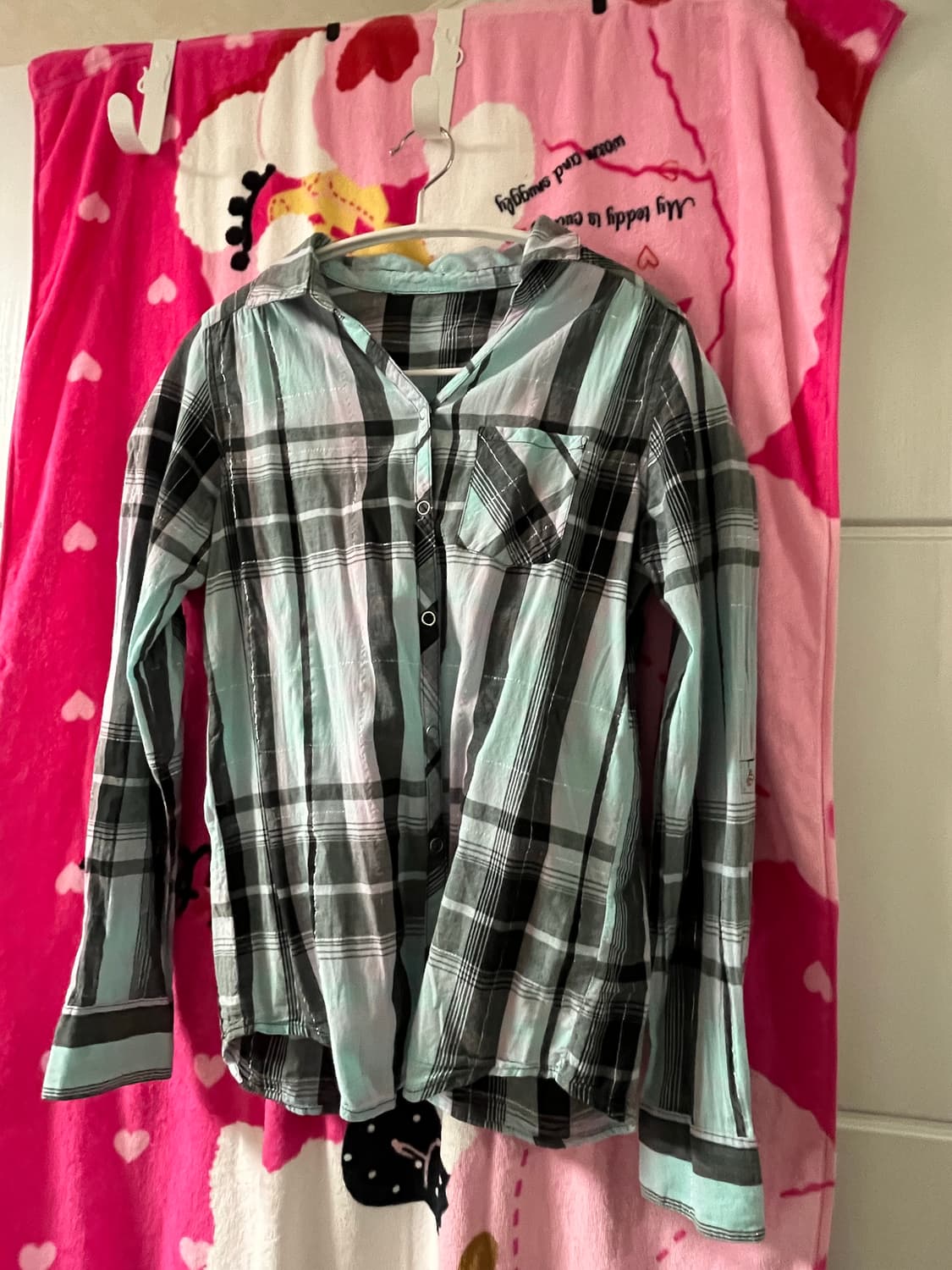 체크 은실사 셔츠 상품이미지1