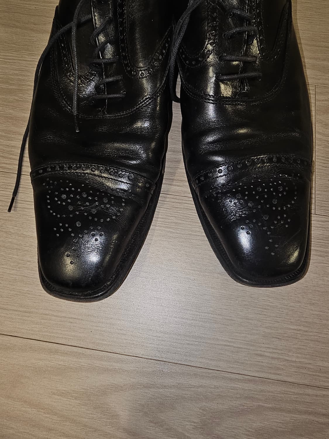 카날리 canali 블랙 남성용 가죽 정장 구두 상품이미지8