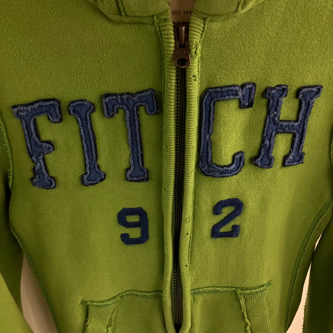 아베크롬비 그린 후드집업 S 상품이미지4