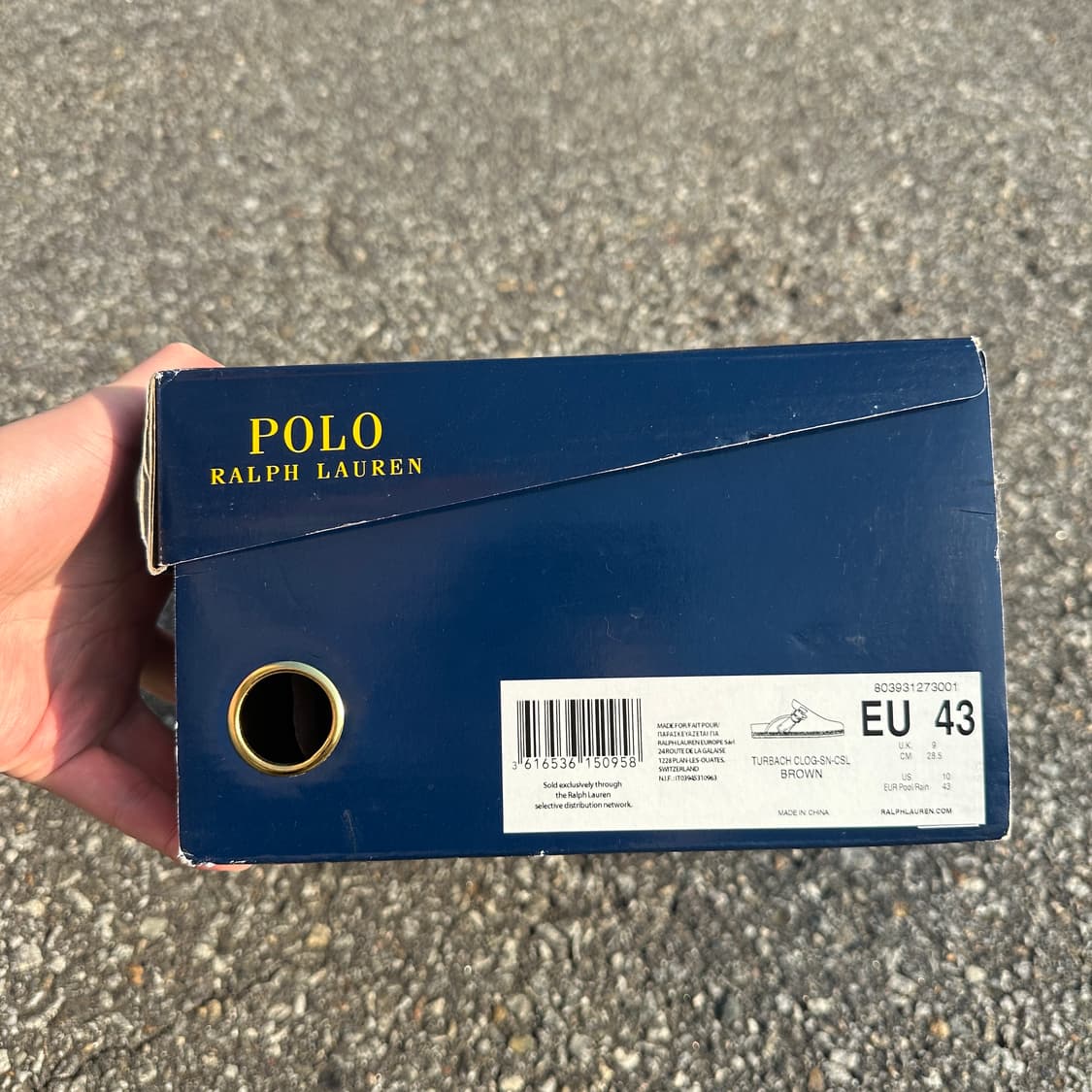 280 폴로 랄프로렌 스웨이드 클로그 뮬 보스턴 브라운 상품이미지10