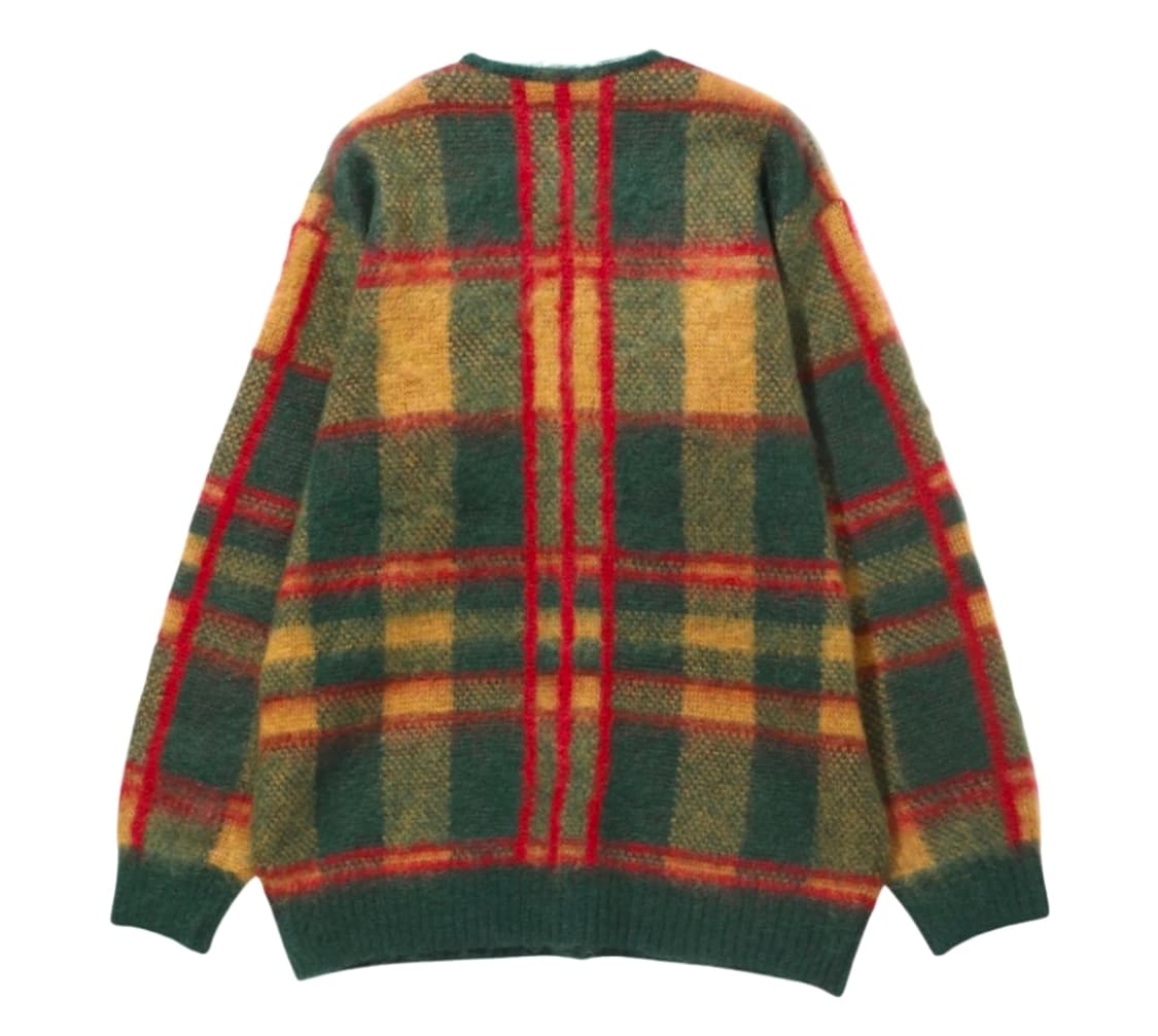 니들스 모헤어 가디건 타탄 그린  M사이즈 팔아요 상품이미지2