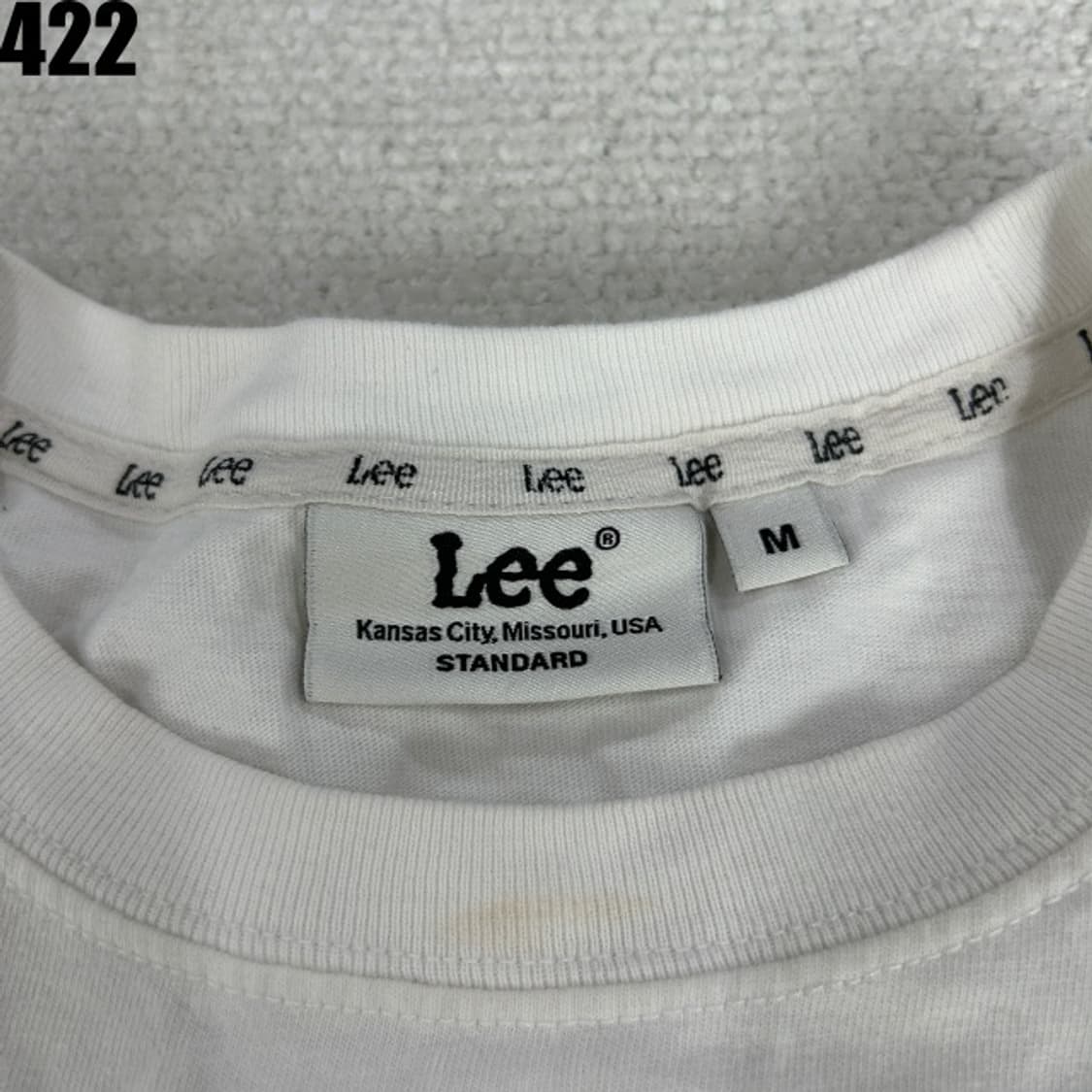 Lee 화이트 반팔티셔츠  상품이미지2