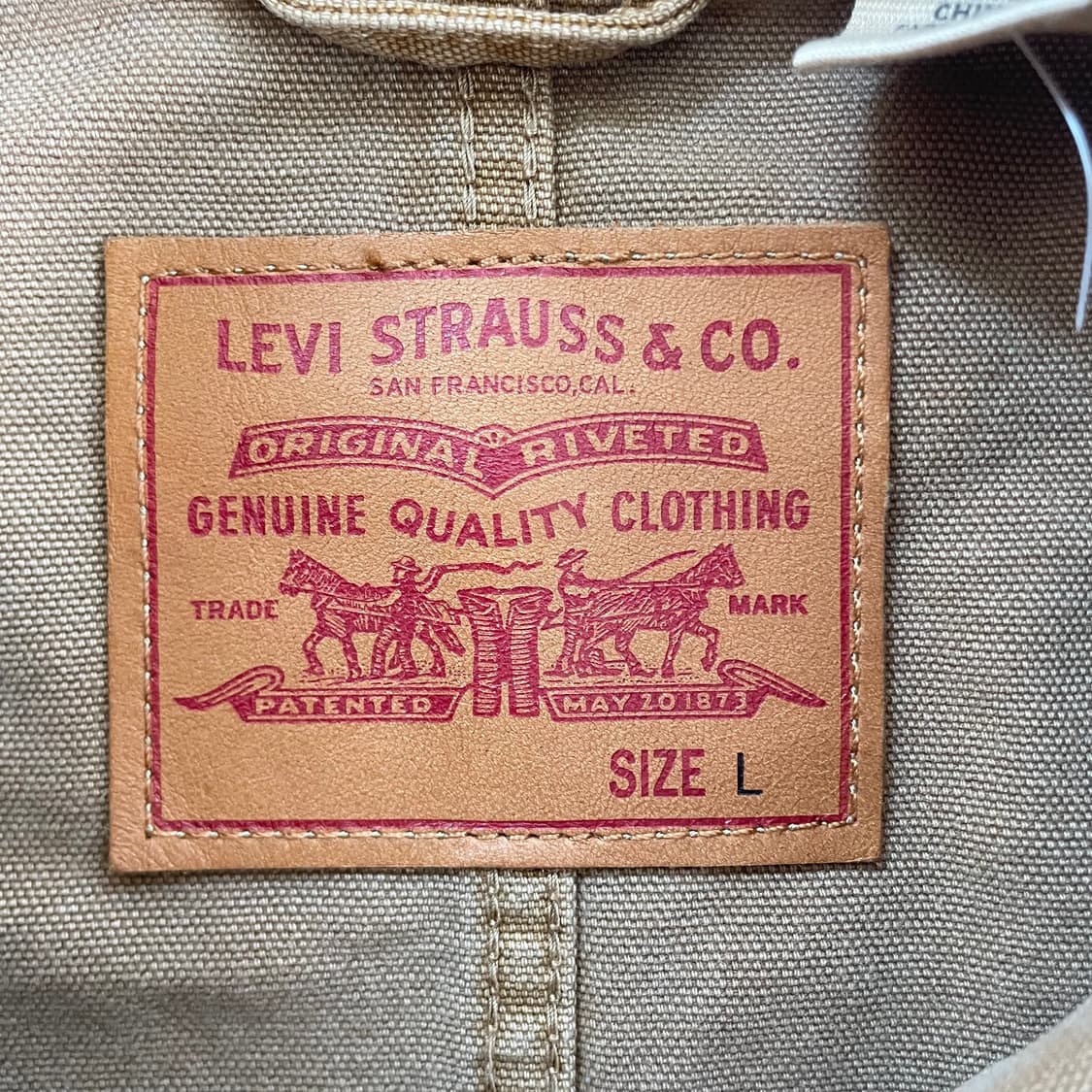 Levis  리바이스 레드탭 베이지 초어 워크자켓 상품이미지6