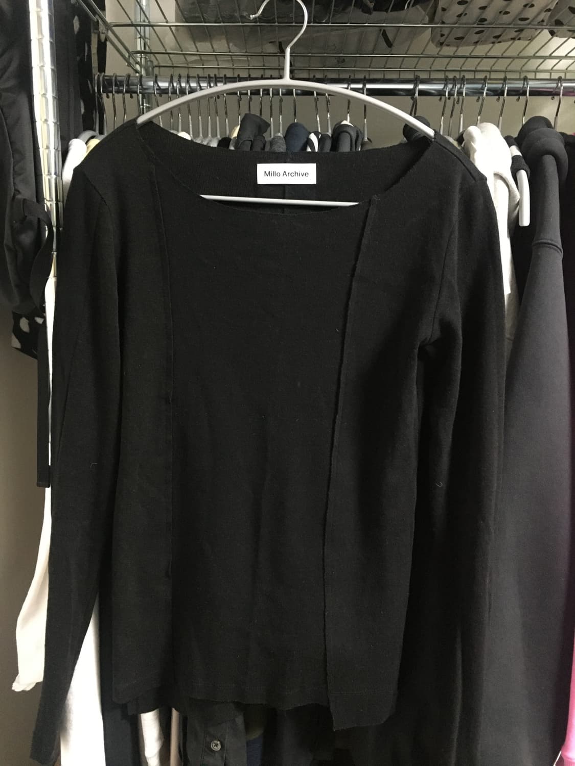 밀로우먼 컷오프 인시전 티셔츠 블랙 상품이미지3