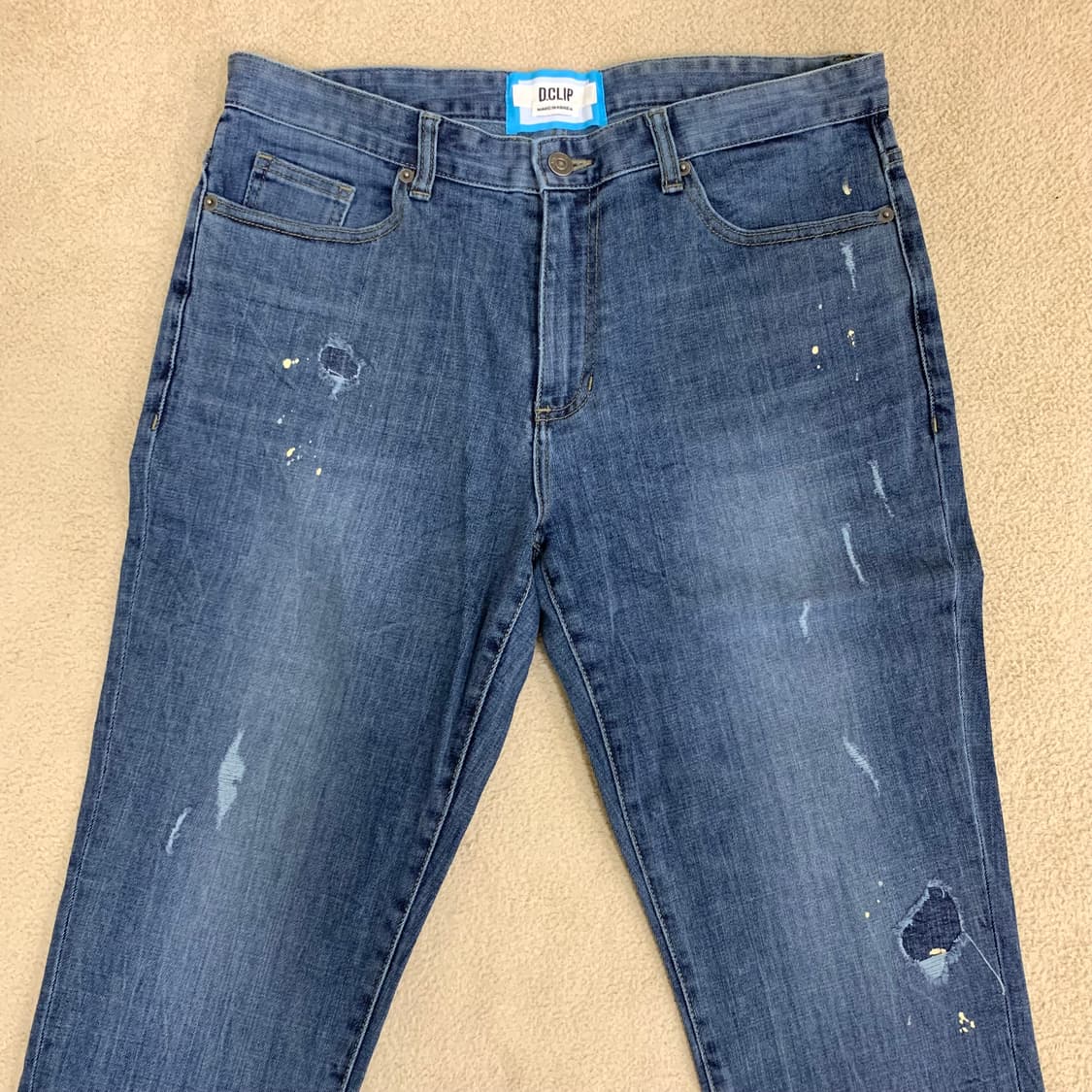 디클립 테이퍼드진 데님팬츠(34사이즈) 슬림진 상품이미지3