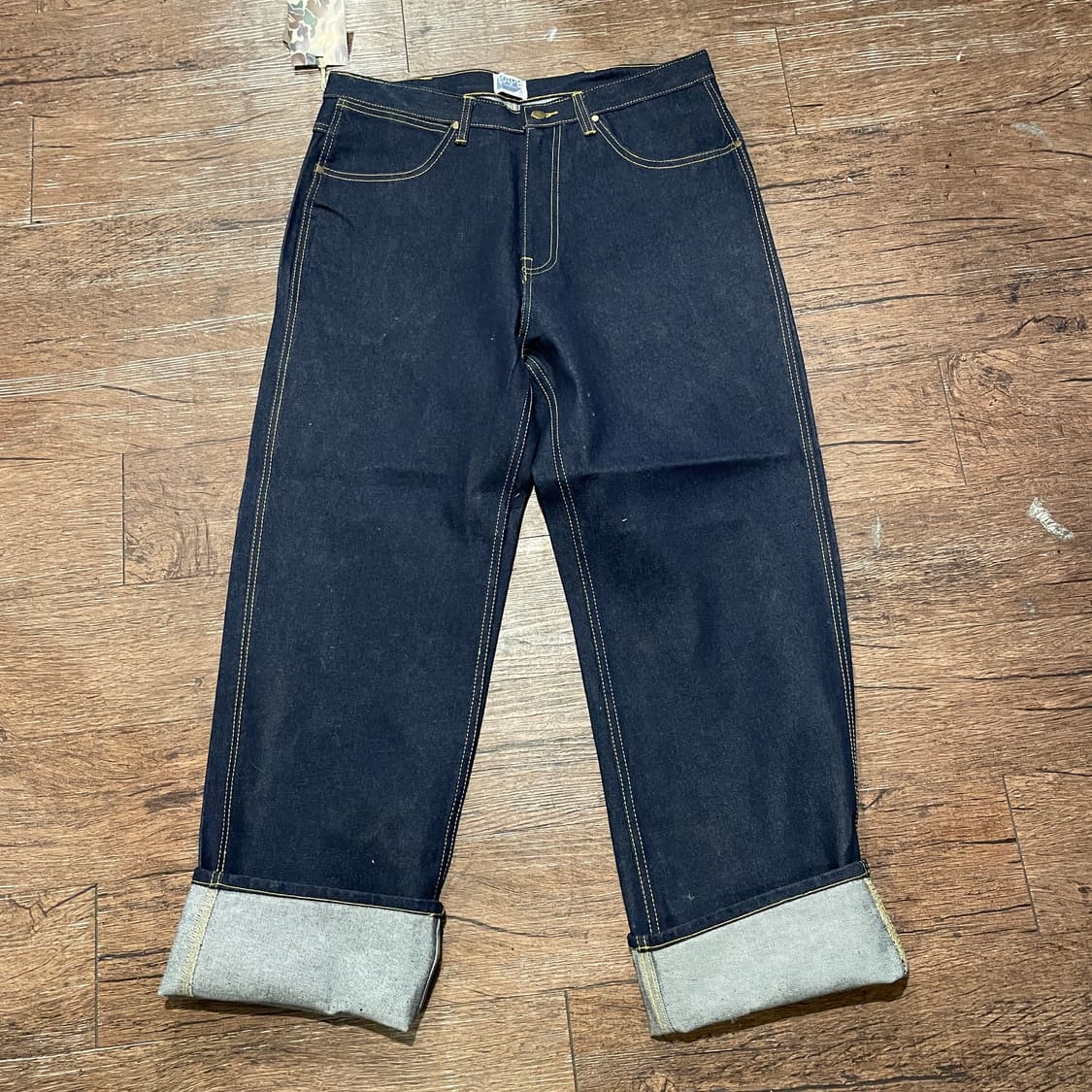 (새상품) Bape 베이프 레터링 와이드 데님 팬츠 상품이미지9