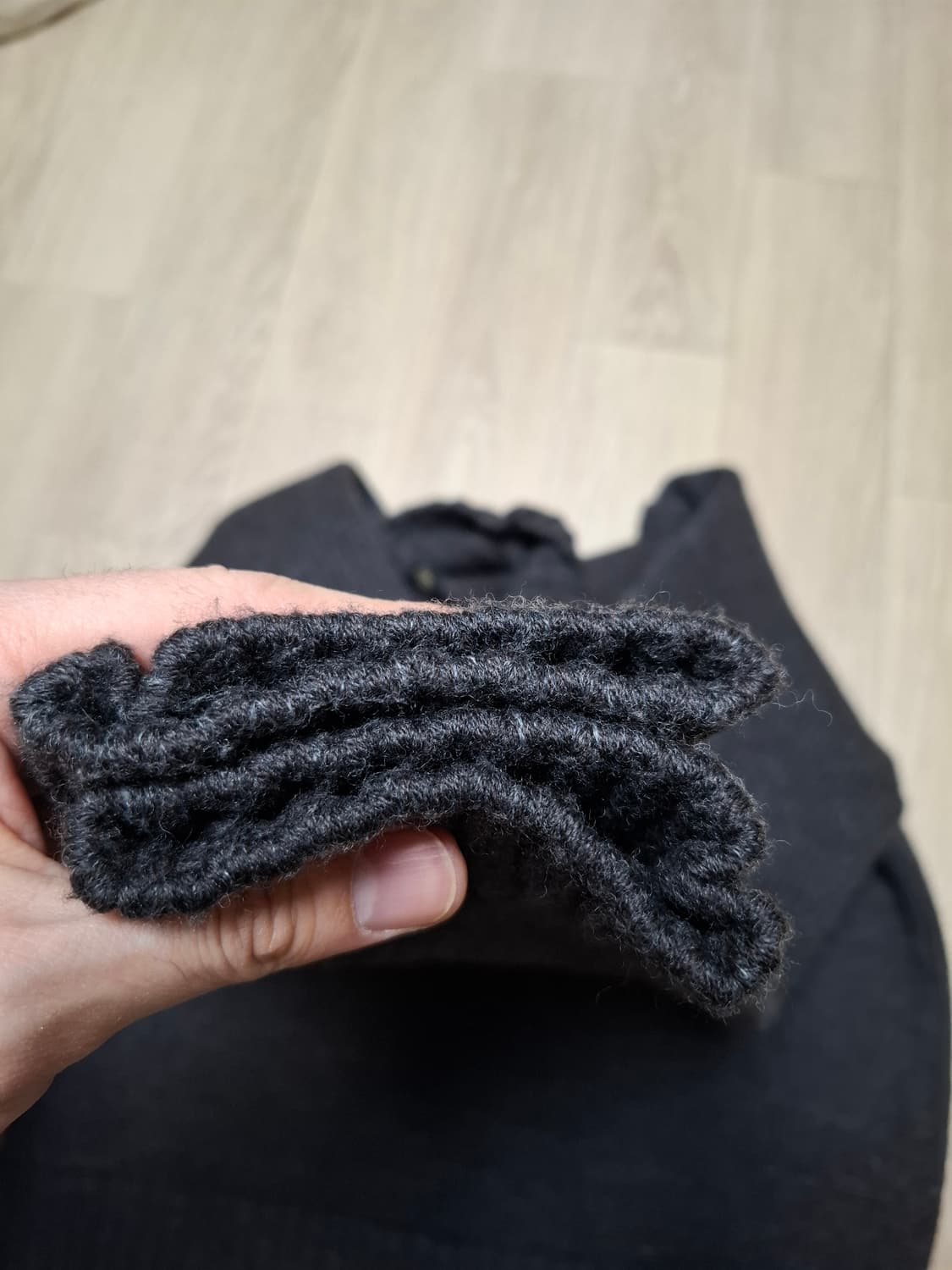 L 더블알엘 헤비 울75 코튼25 다크 그레이 터틀넥 니트 스웨터 상품이미지4