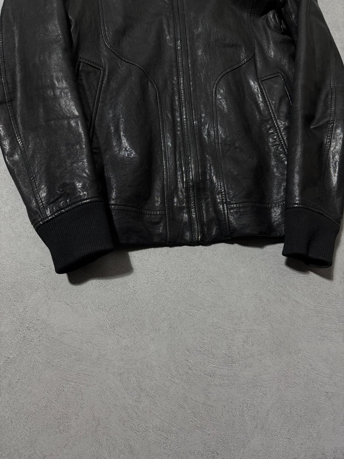 Tate 하이넥 램스킨 자켓 상품이미지5