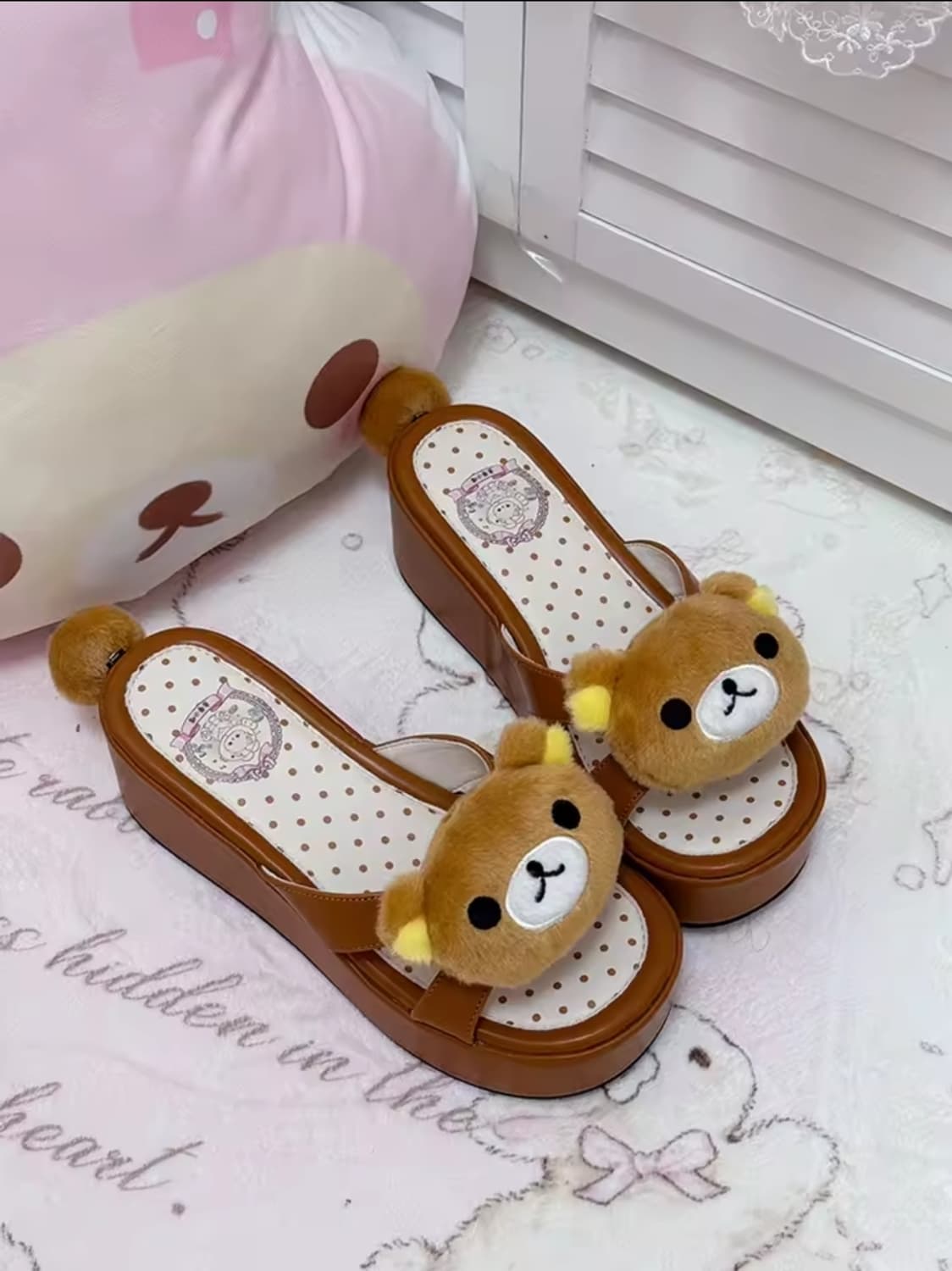 라떼갸루 코리락쿠마 샌들 슬리퍼 슈즈 상품이미지3