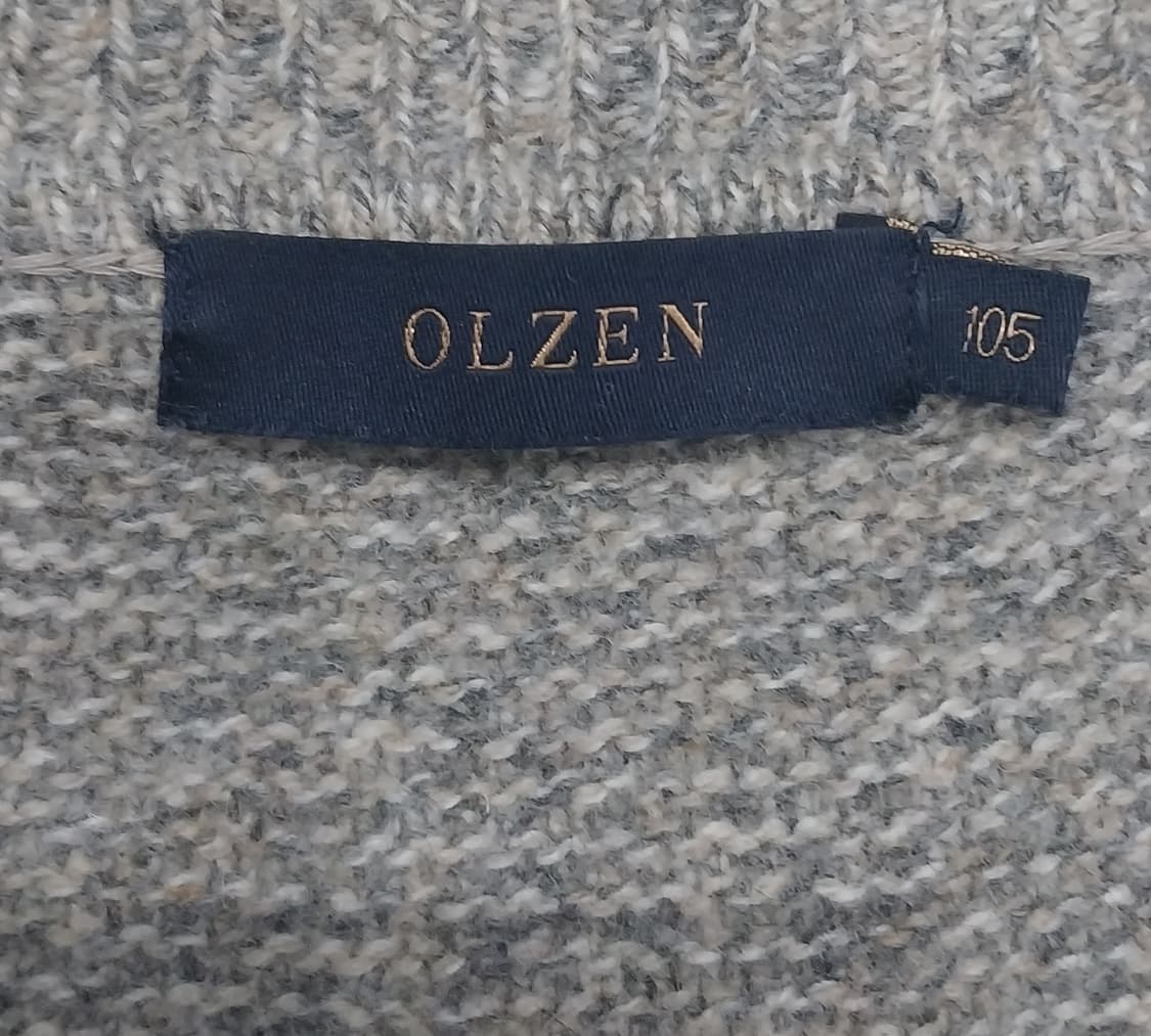 OLZEN 회색 패턴 니트 105 상품이미지3