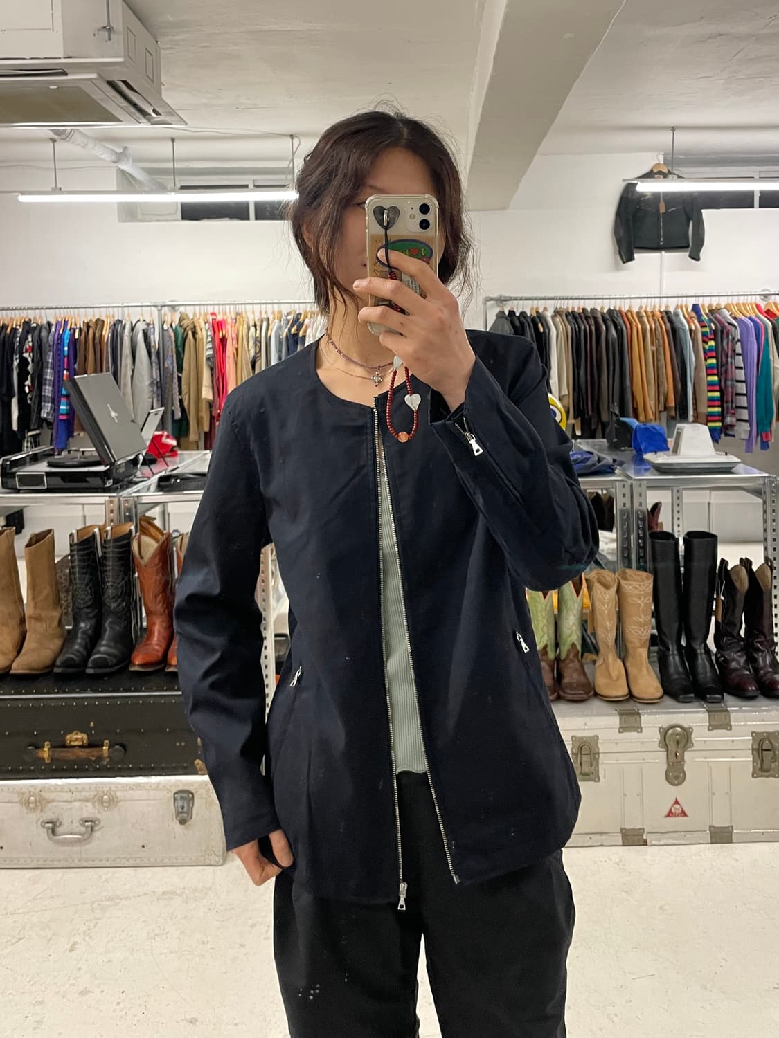 HARE minimal rider jacket 하레 미니멀 라이더 자켓 상품이미지2