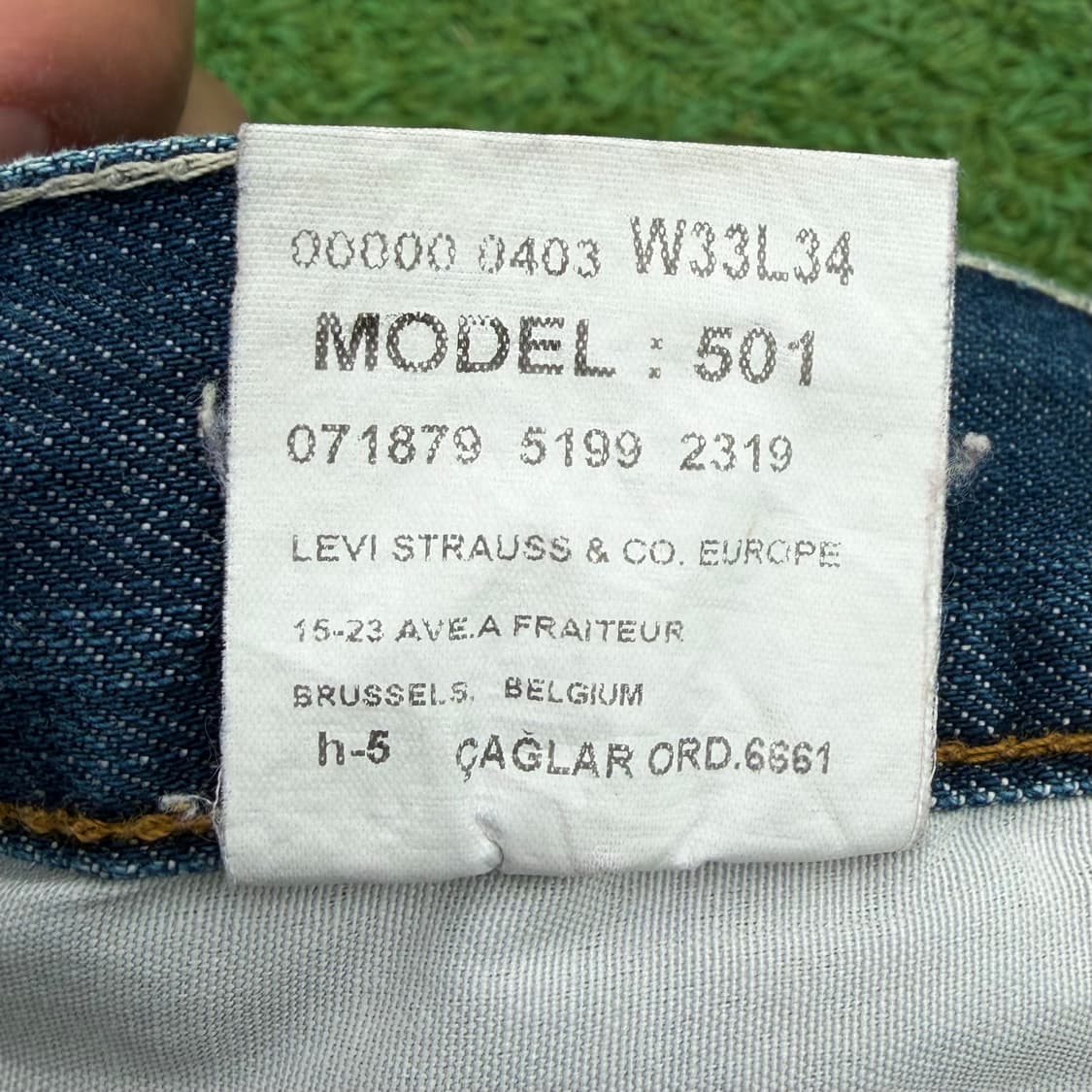 90s 리바이스 501 유럽판 스트레이트 데님 (33)   상품이미지7