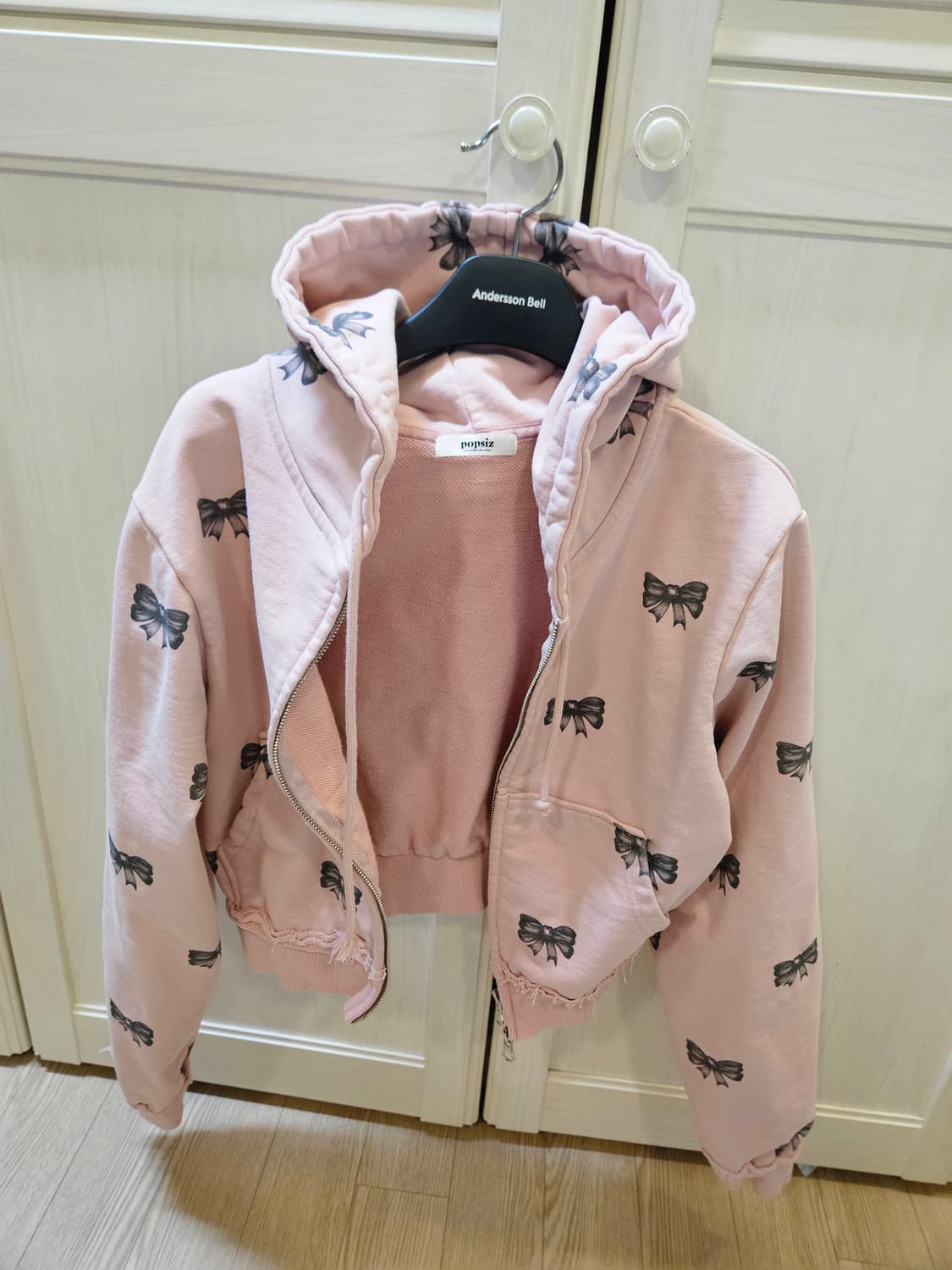 팝시즈 리본 숏 후디 상품이미지3