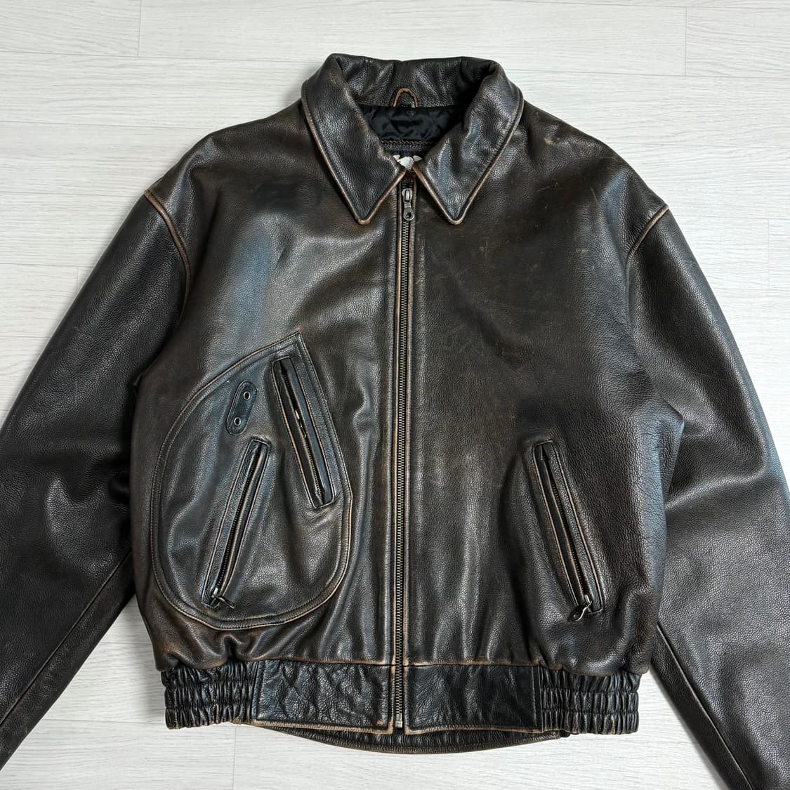 할리 데이비슨 Motorcycle 가죽자켓 다크브라운 상품이미지3