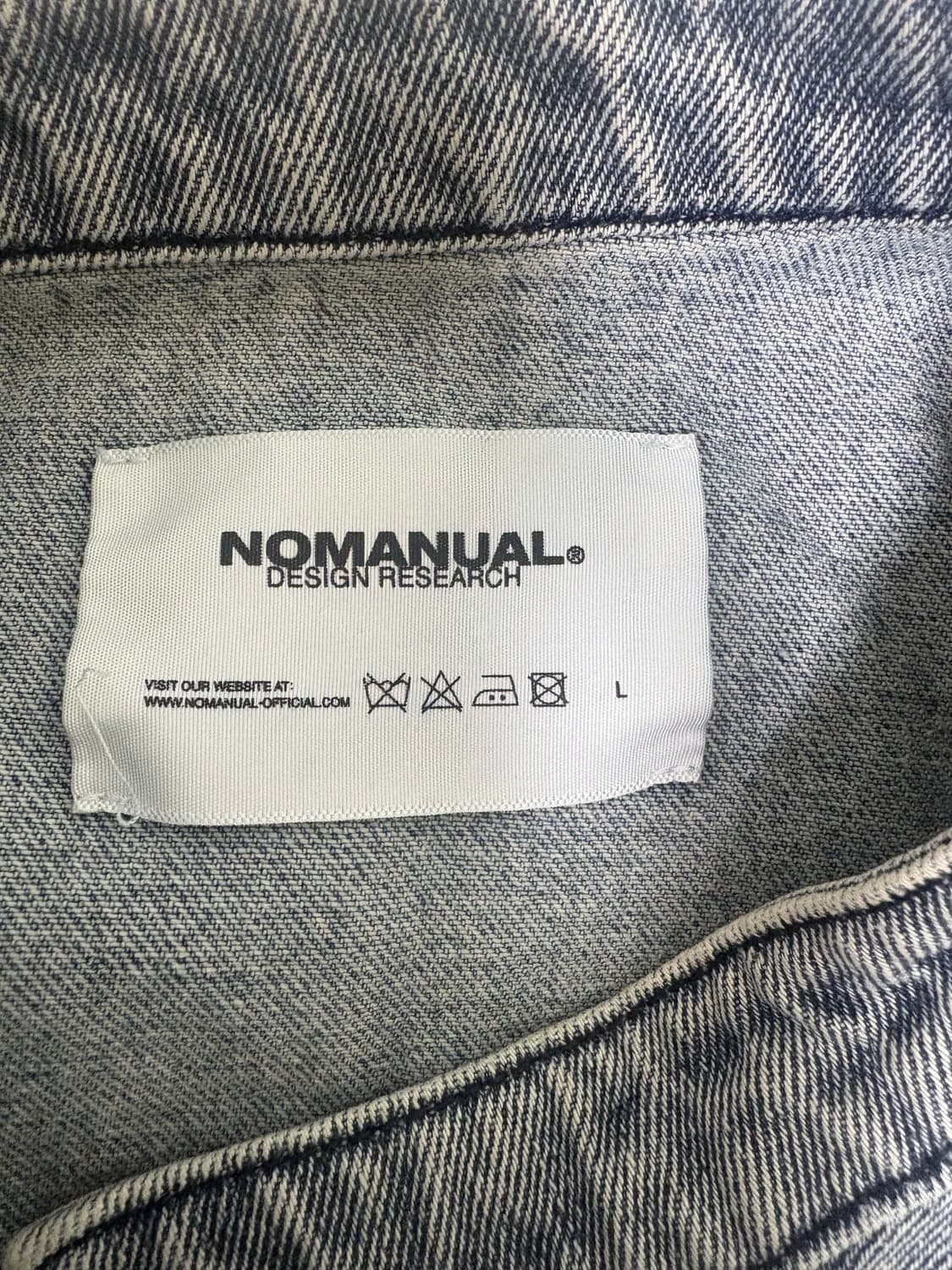 노메뉴얼 데님 라이더 크롭 자켓 상품이미지2