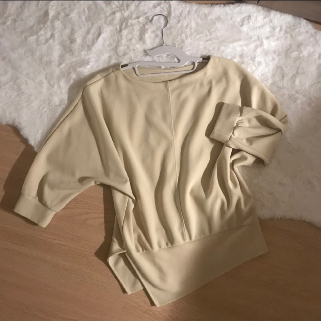 빈티지 레이어드 맨투맨 + 롱 치마 상품이미지2