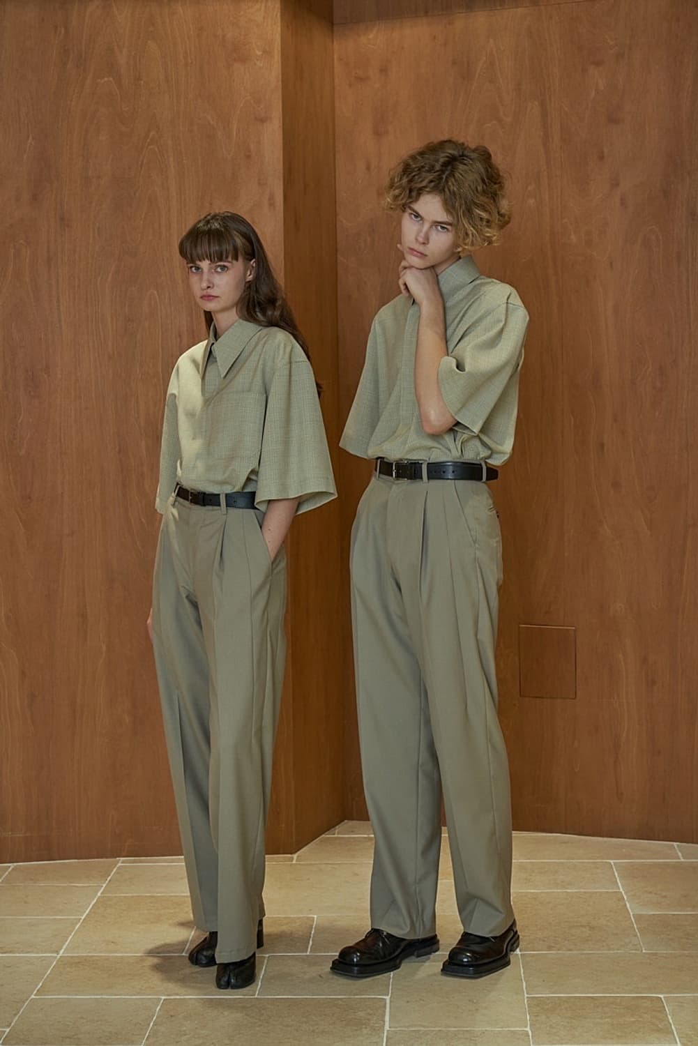 STU office 카키 팬츠 상품이미지1