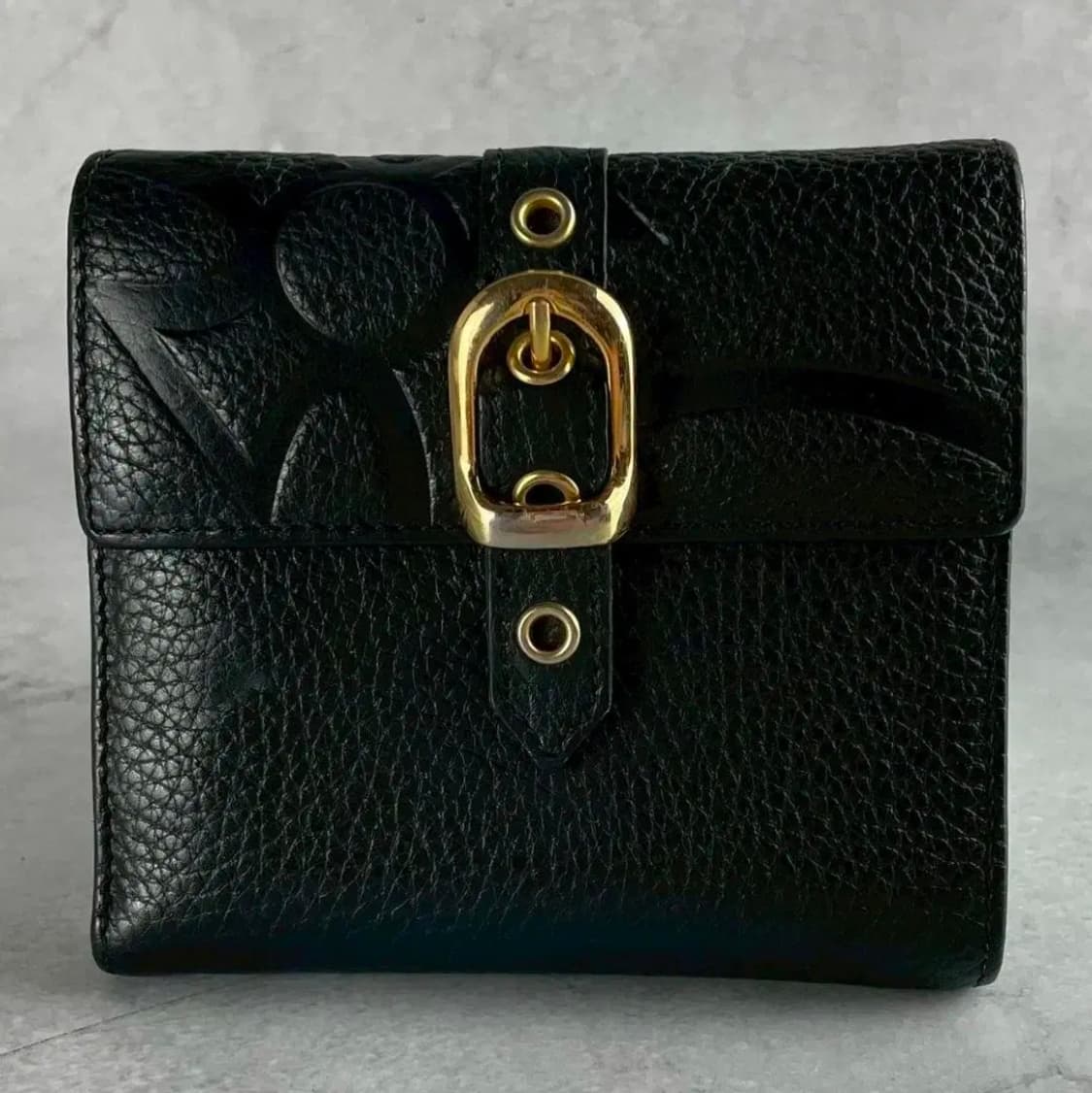 비비안 웨스트우드 트라이 버클 가죽 지갑 상품이미지2