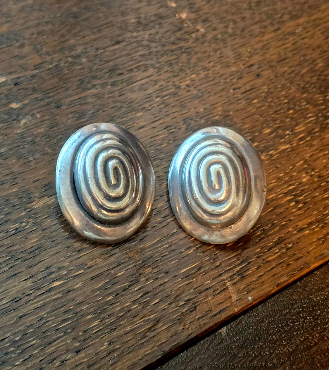 🇺🇸빈티지 모더니스트 스파이럴 클립온 귀걸이 상품이미지1