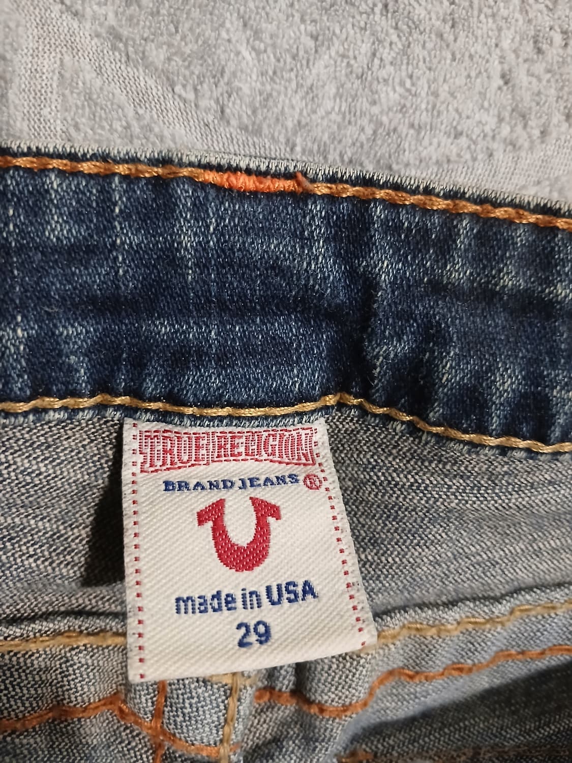 트루릴리전 빈티지 워싱 데님 팬츠 29-30 상품이미지5