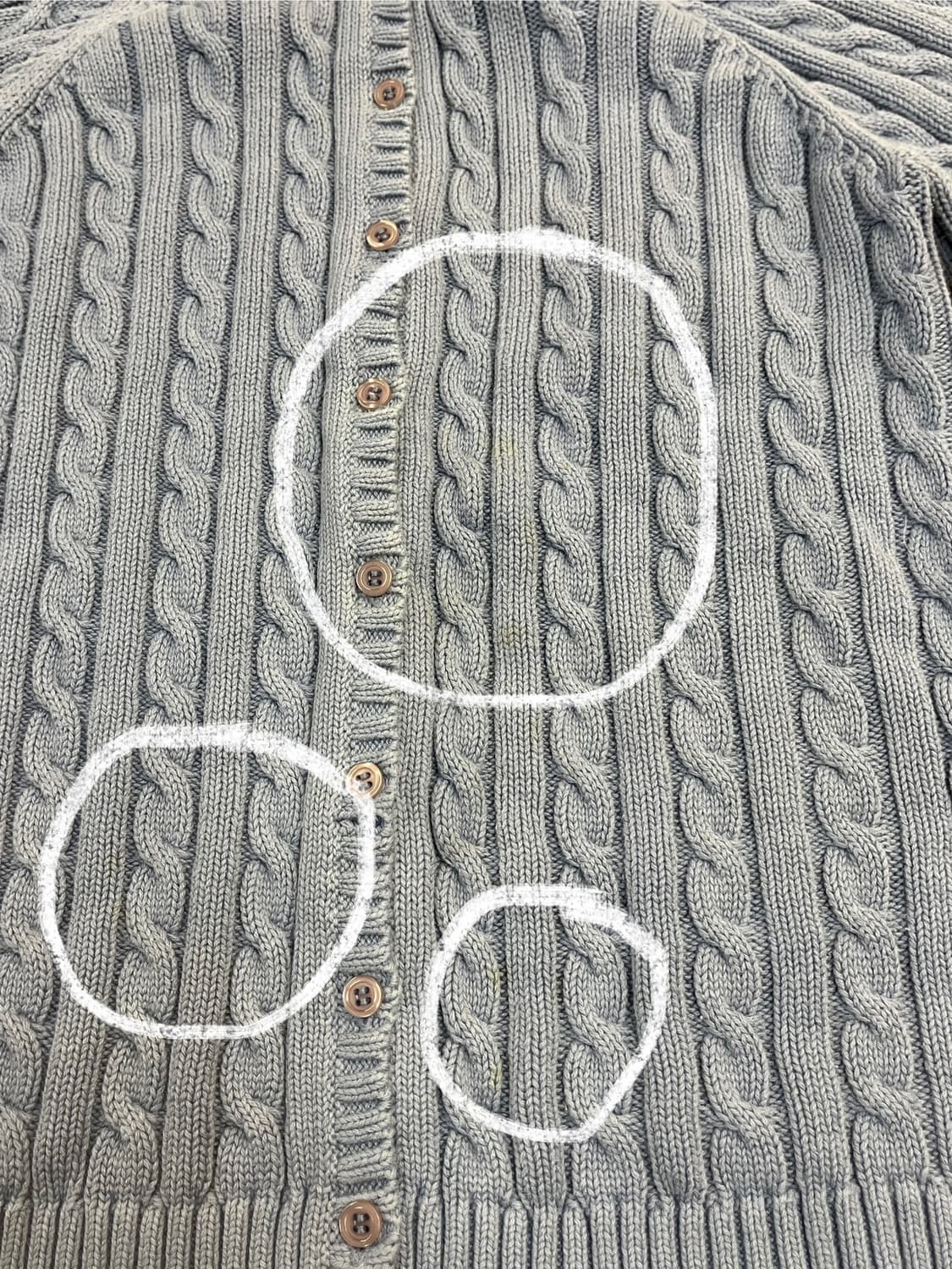 엘엘빈 꽈배기 가디건 스카이블루 S #csz2365 상품이미지6